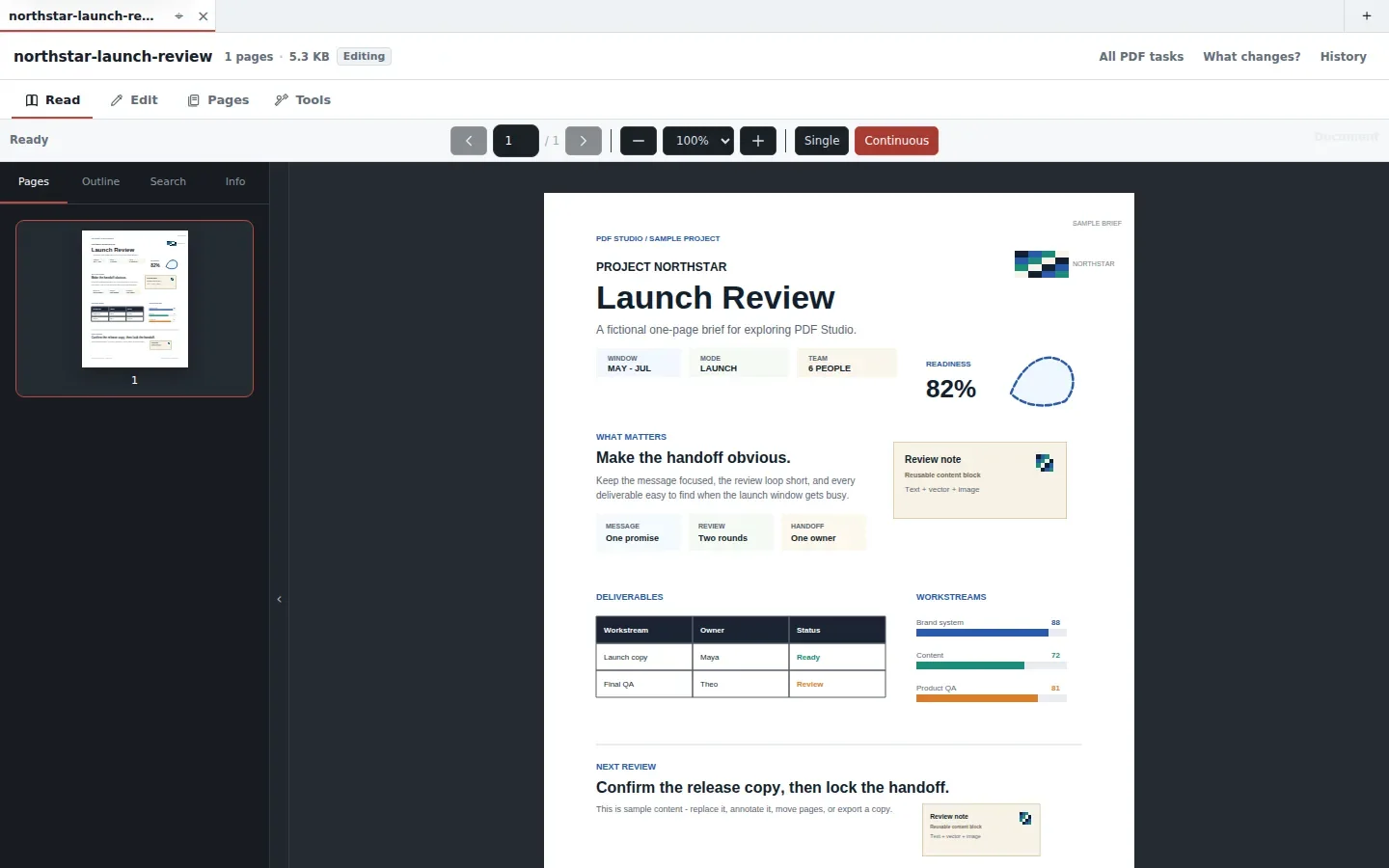 PDF Studio app interface