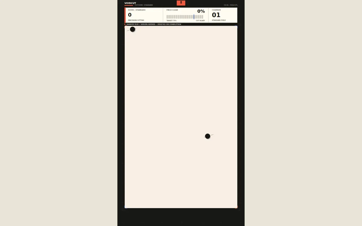 VOIDCUT app interface