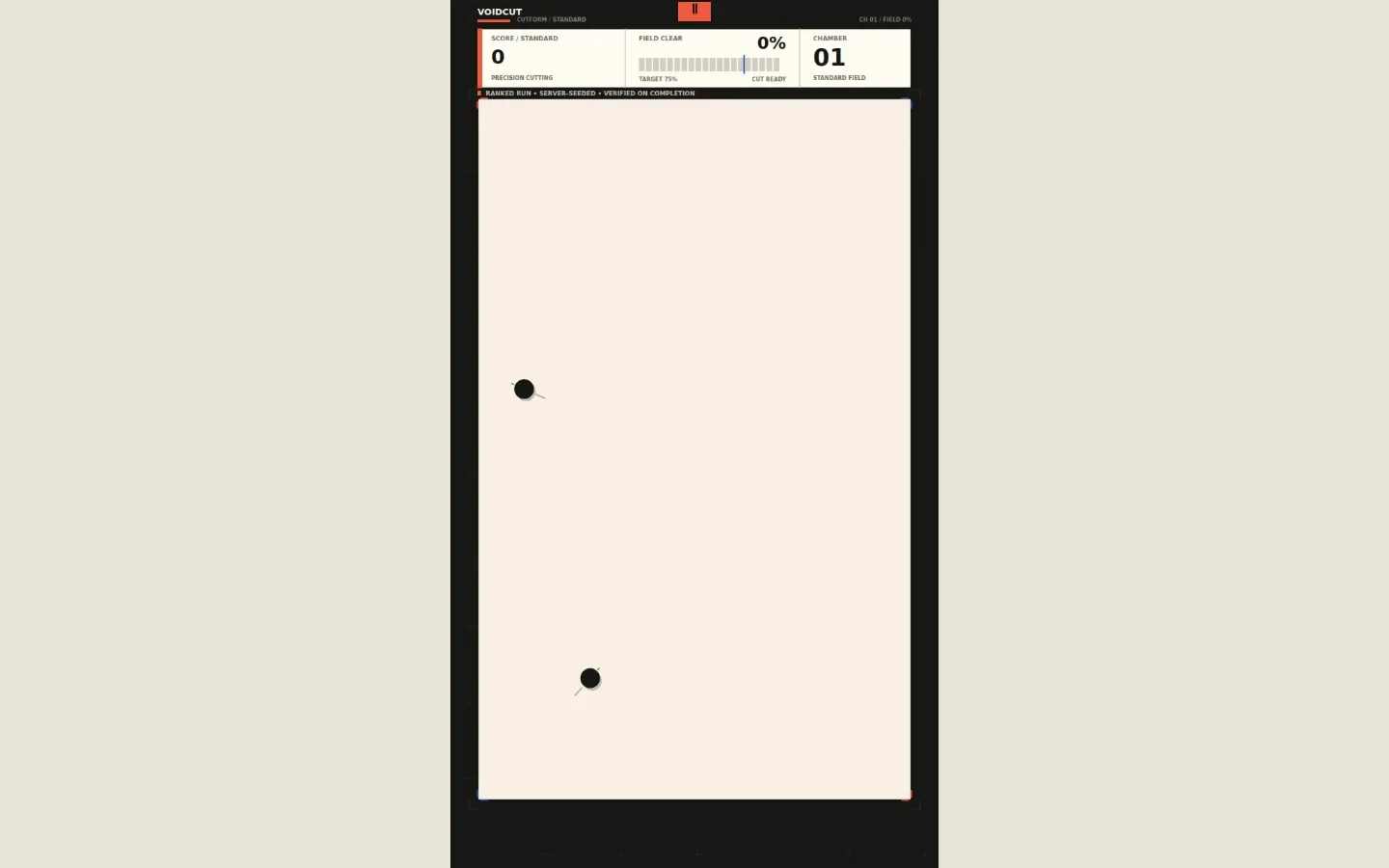 VOIDCUT app interface
