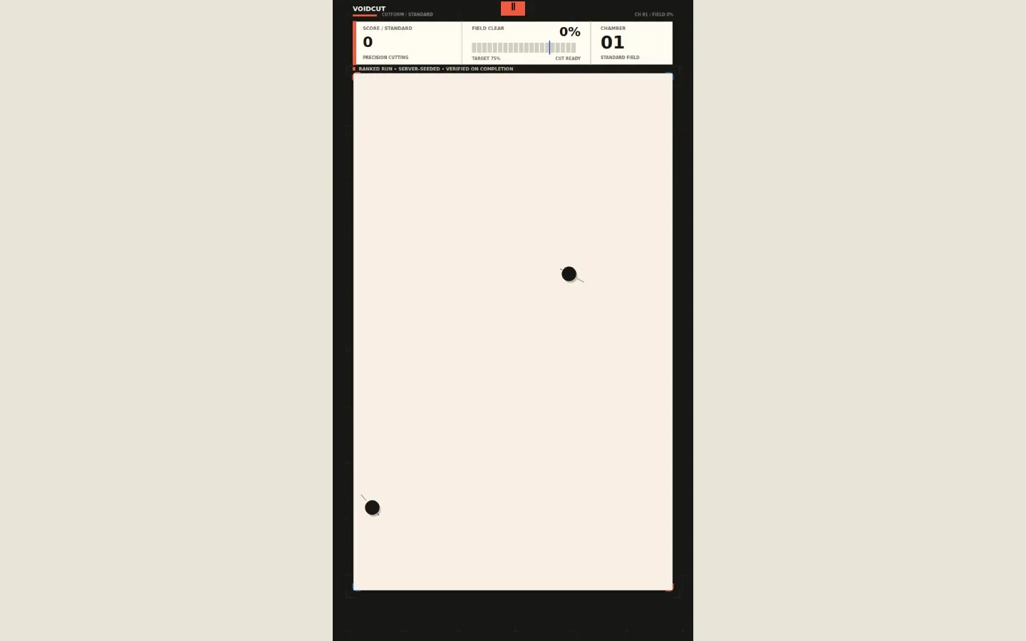 VOIDCUT app interface