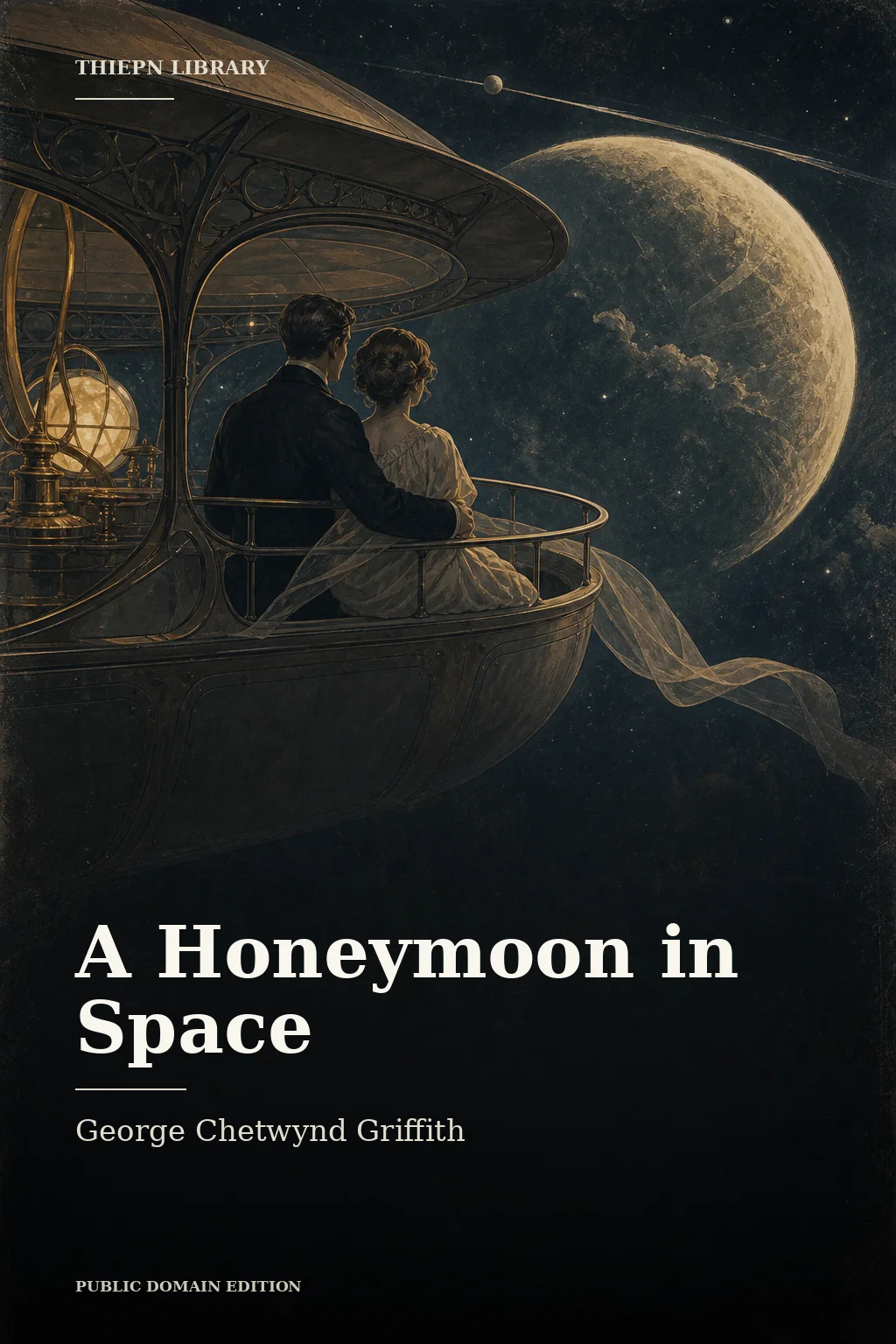 Cover for A Honeymoon in Space by George Chetwynd Griffith