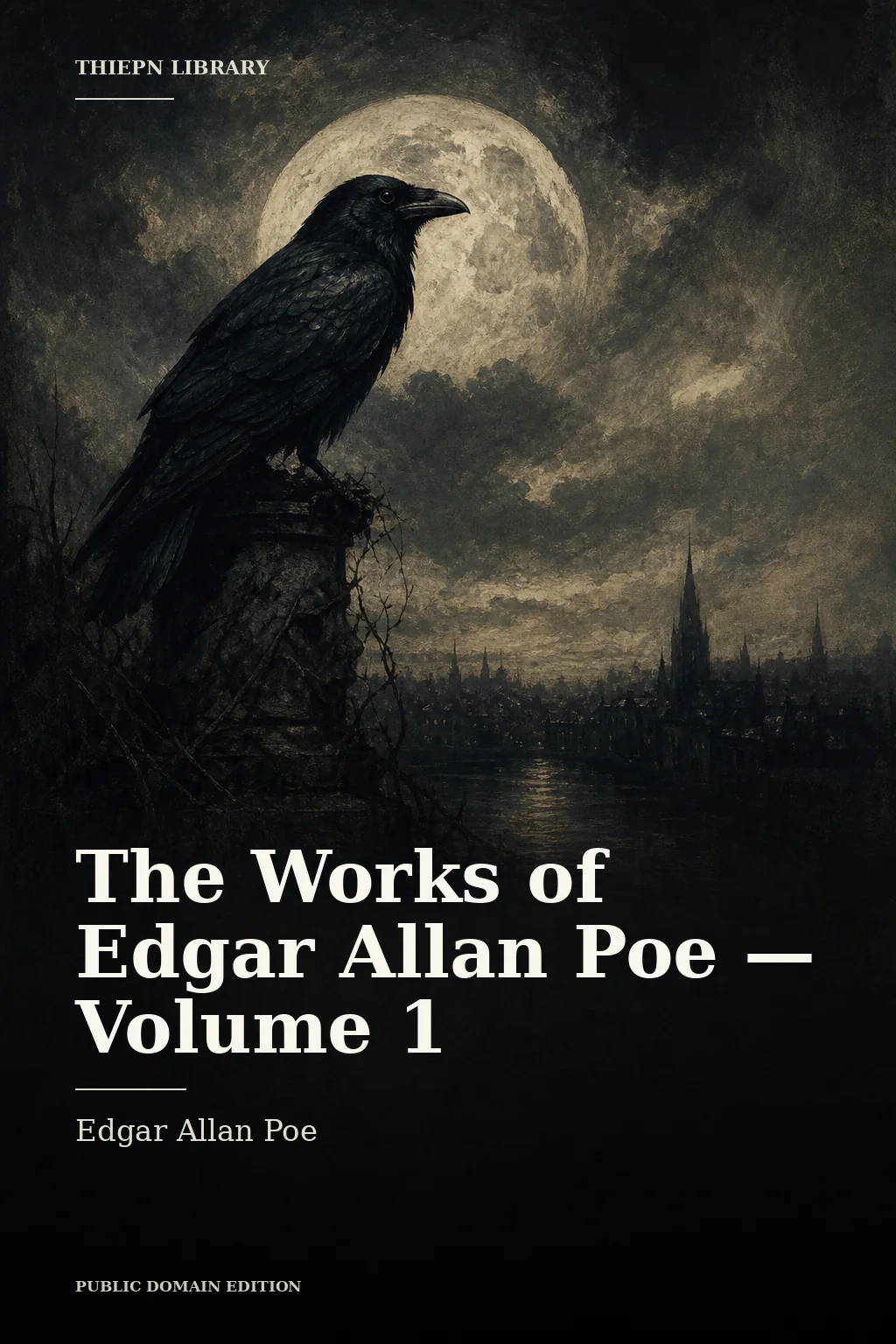 Cover for The Works of Edgar Allan Poe — Volume 1 by Edgar Allan Poe