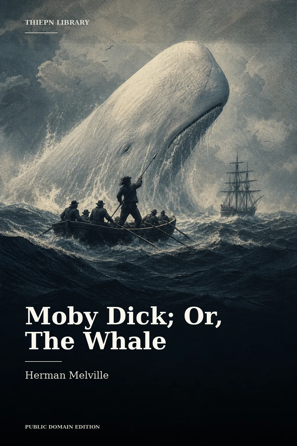 Cover for Moby Dick; Or, The Whale by Herman Melville