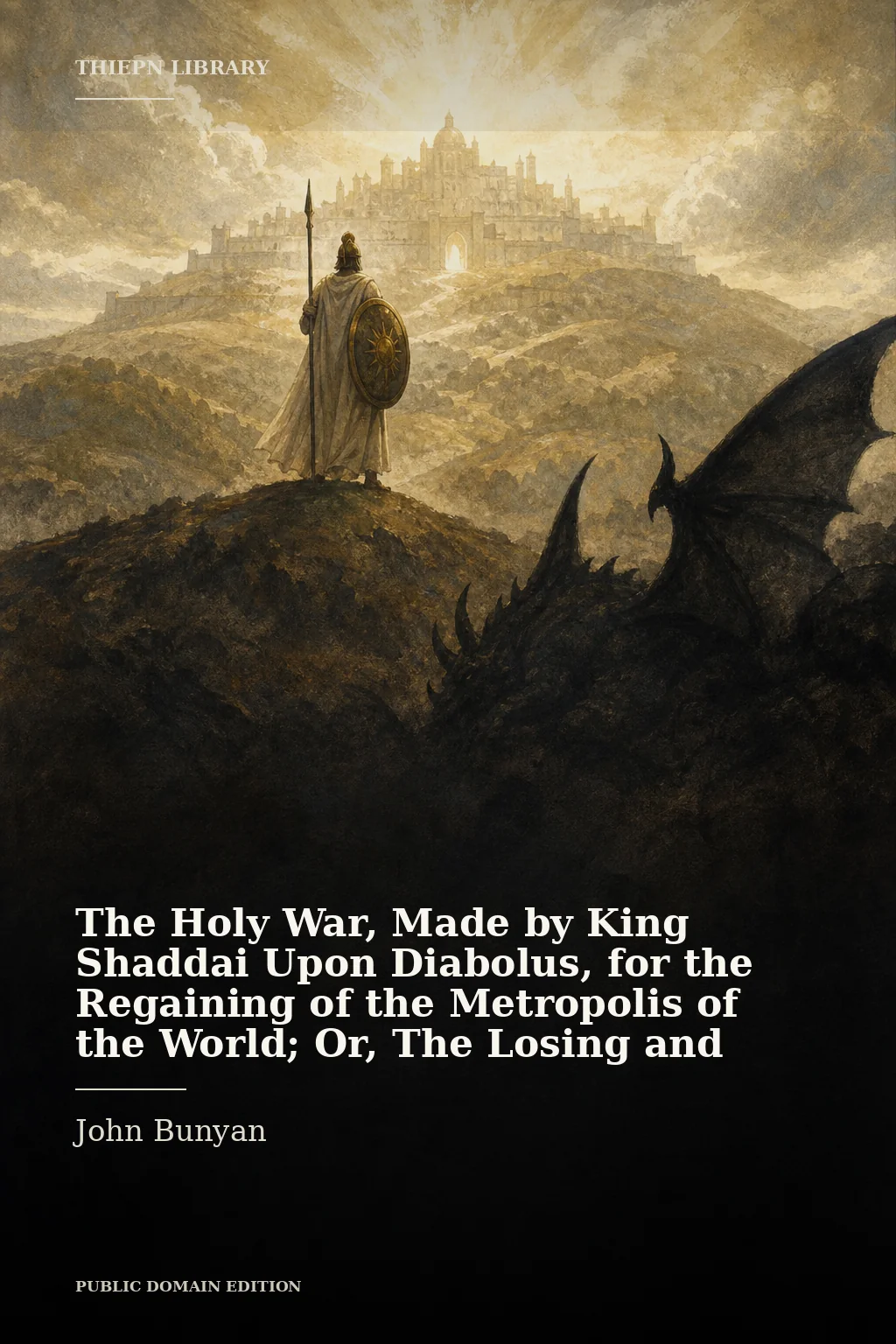 Cover for The Holy War, Made by King Shaddai Upon Diabolus, for the Regaining of the Metropolis of the World; Or, The Losing and Taking Again of the Town of Mansoul by John Bunyan