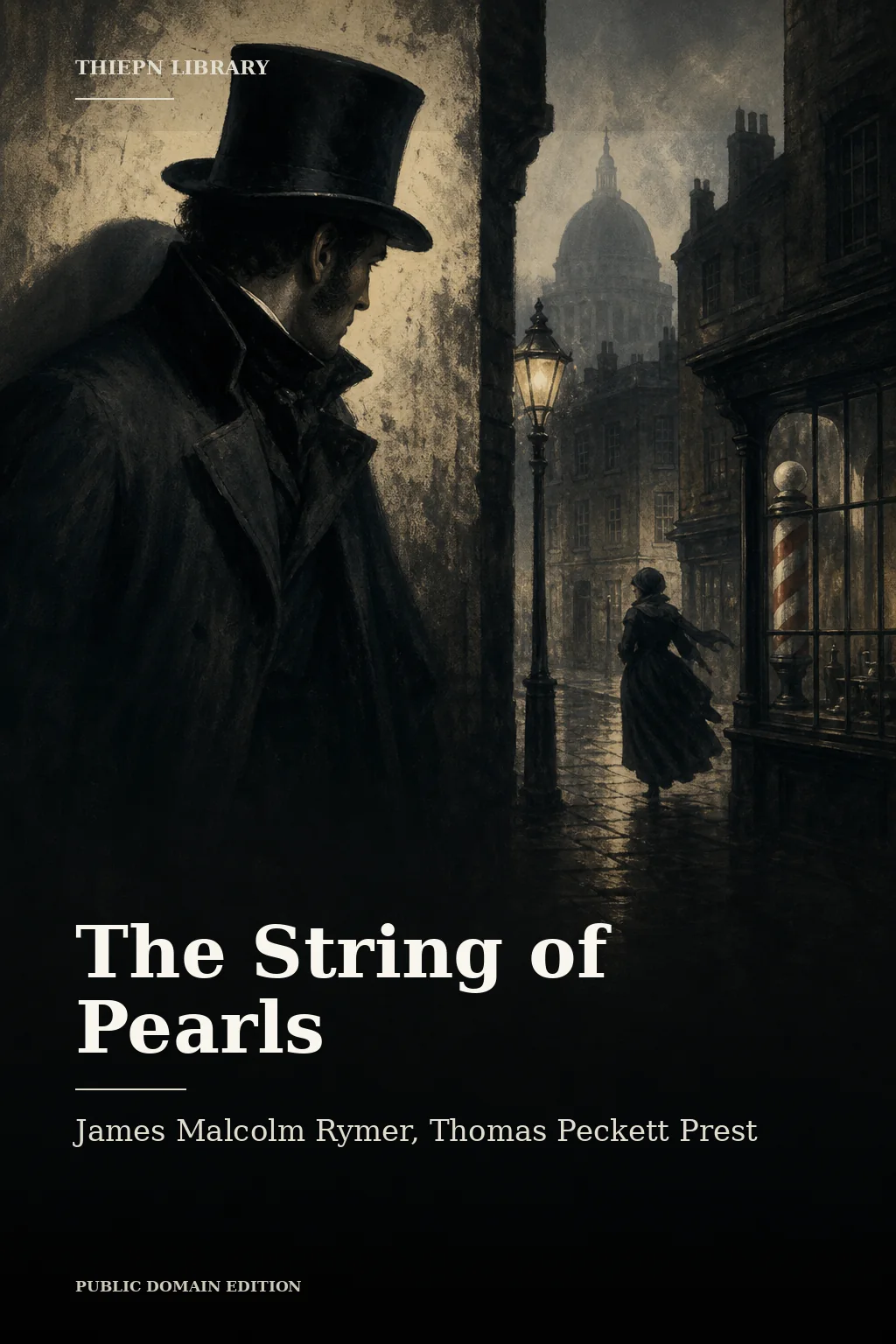 Cover for The String of Pearls by James Malcolm Rymer, Thomas Peckett Prest